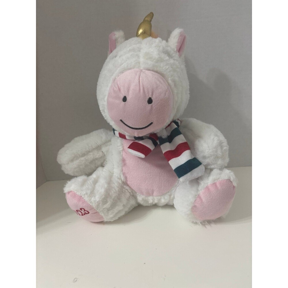 Cute Unicorn Plush Stuffed Animal White Pink Gold Horn 2023 Soft Toy